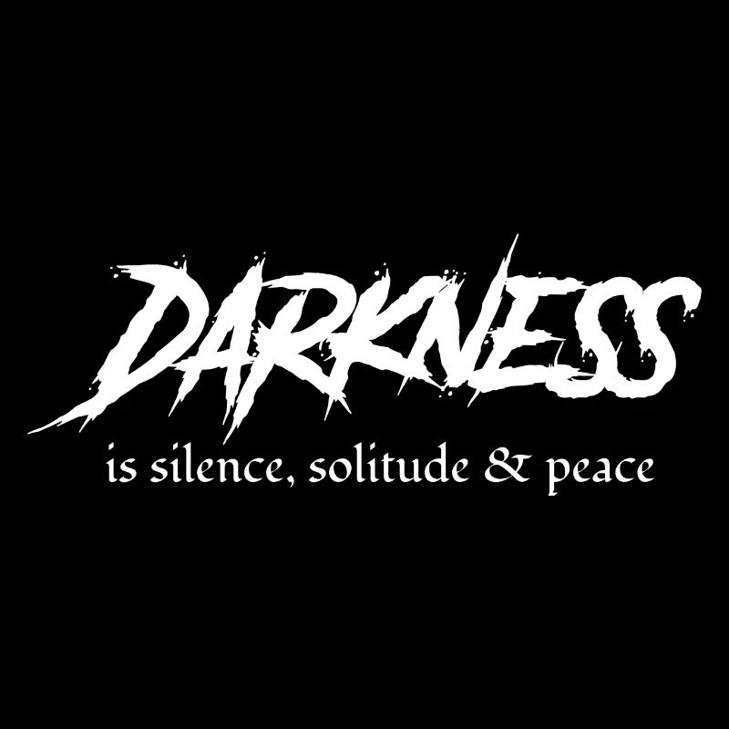 L’amant gothique Les ténèbres sont le silence, la solitude et