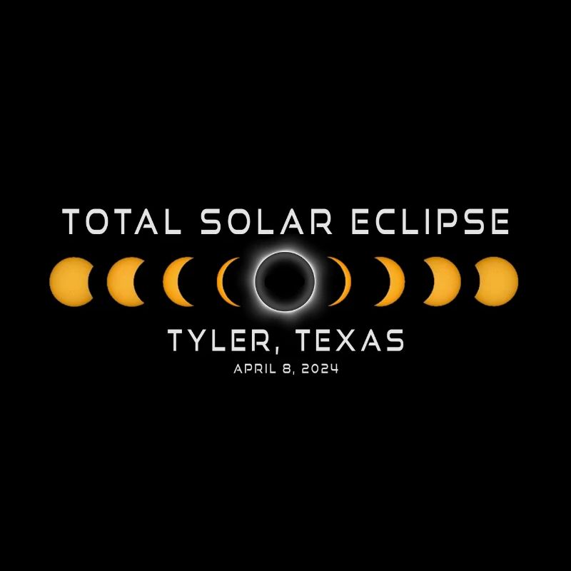 Tyler Texas Solar Eclipse 2024 April 8 Souvenir