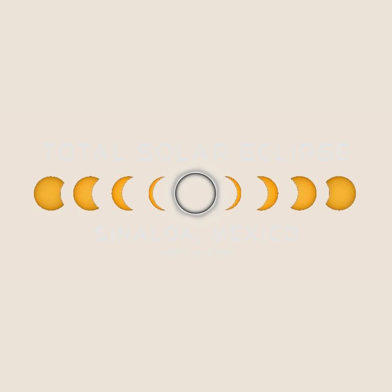 Sinaloa Mexique Eclipse Solaire 2024 8 avril Souvenir