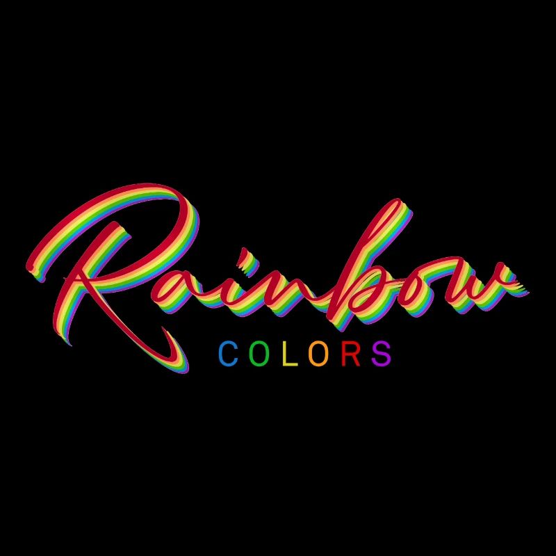 rainbow colors
