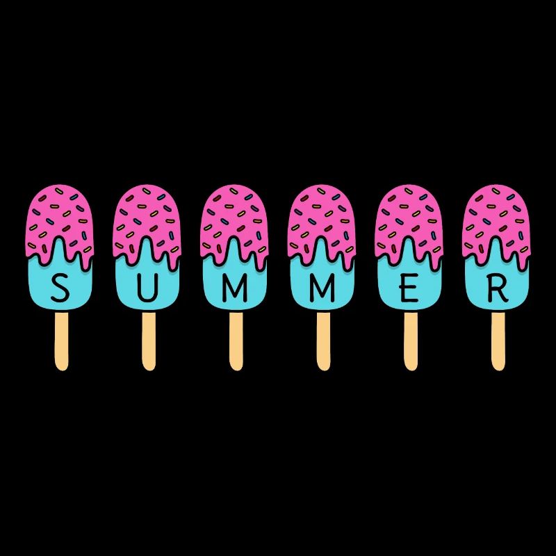 Summer - Eis essen - pink - Sommer - Hitze - Eis