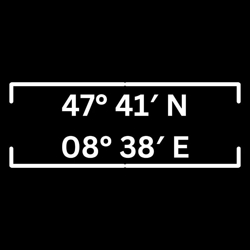Coordinates Schaffhausen Minimalist