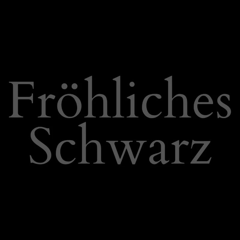 Fröhliches Schwarz