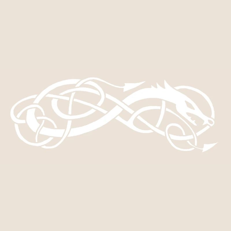 White Celtic Snake