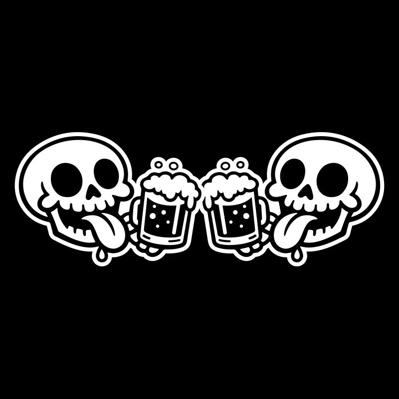 Skelett Team Bier