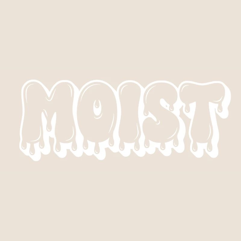 Moist Dripping Text