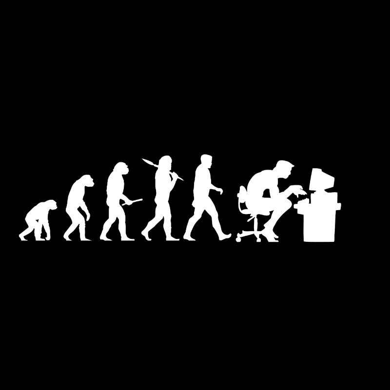 Evolution Computer Nerd! PC Nerd! IT! Technology!