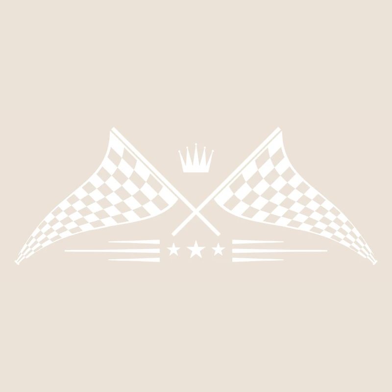 logo de symbole de drapeau de course