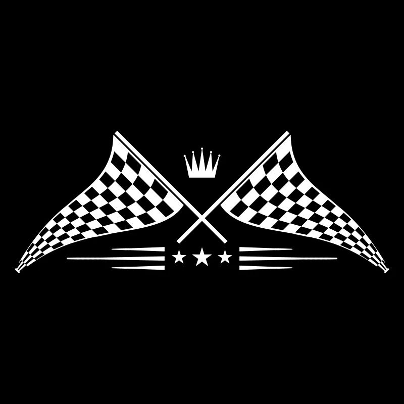logo de symbole de drapeau de course