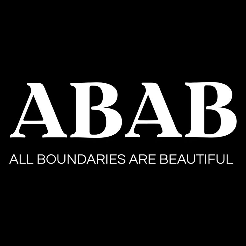 ABAB – Toutes les frontières sont belles (blanc)