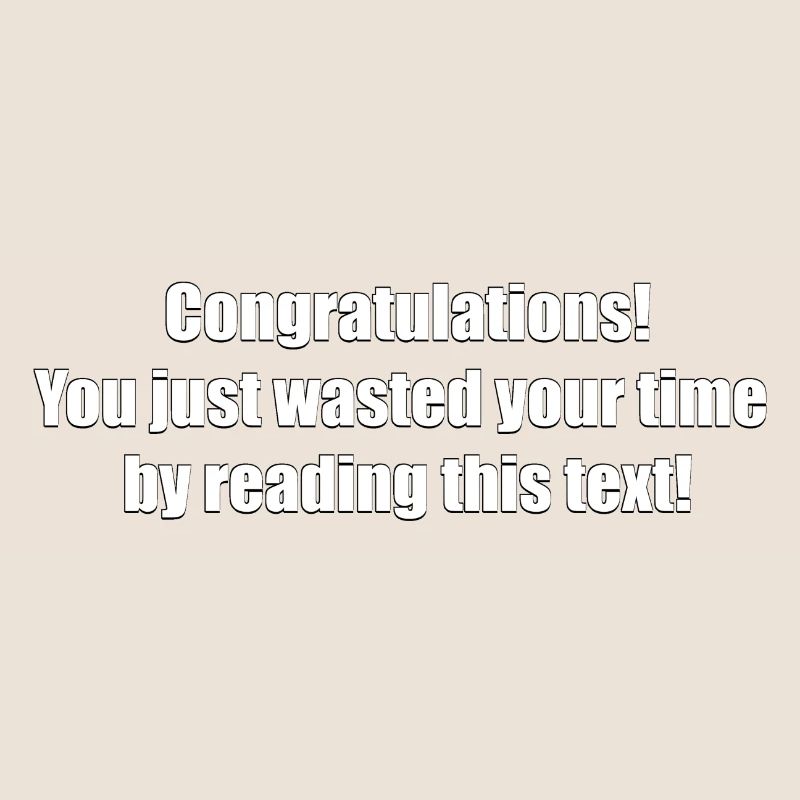 Useless text