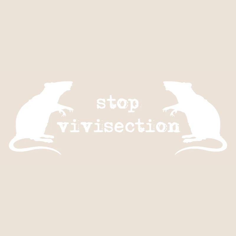 stop vivisection (white print)