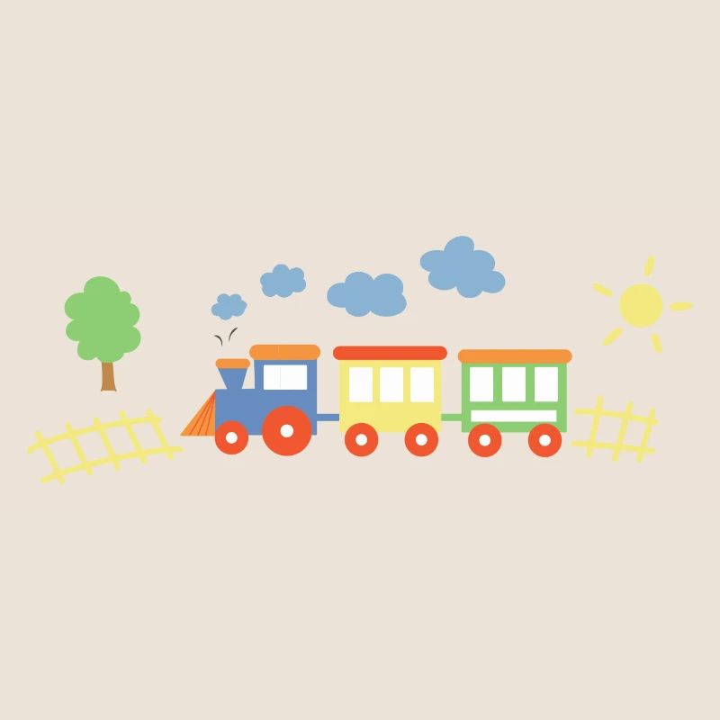 Train avec des wagons