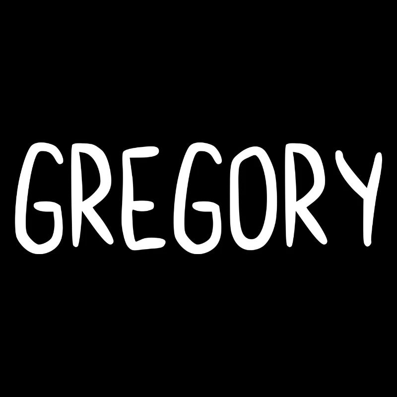 Gregory Custom Name Schriftart Text Geburtstag