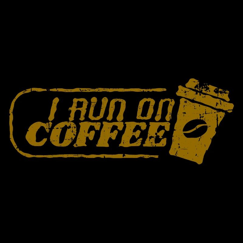 Ich laufe mit Kaffee