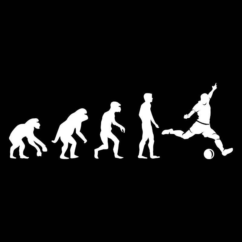 Football Evolution Monkey Funny Designs Fan Logo