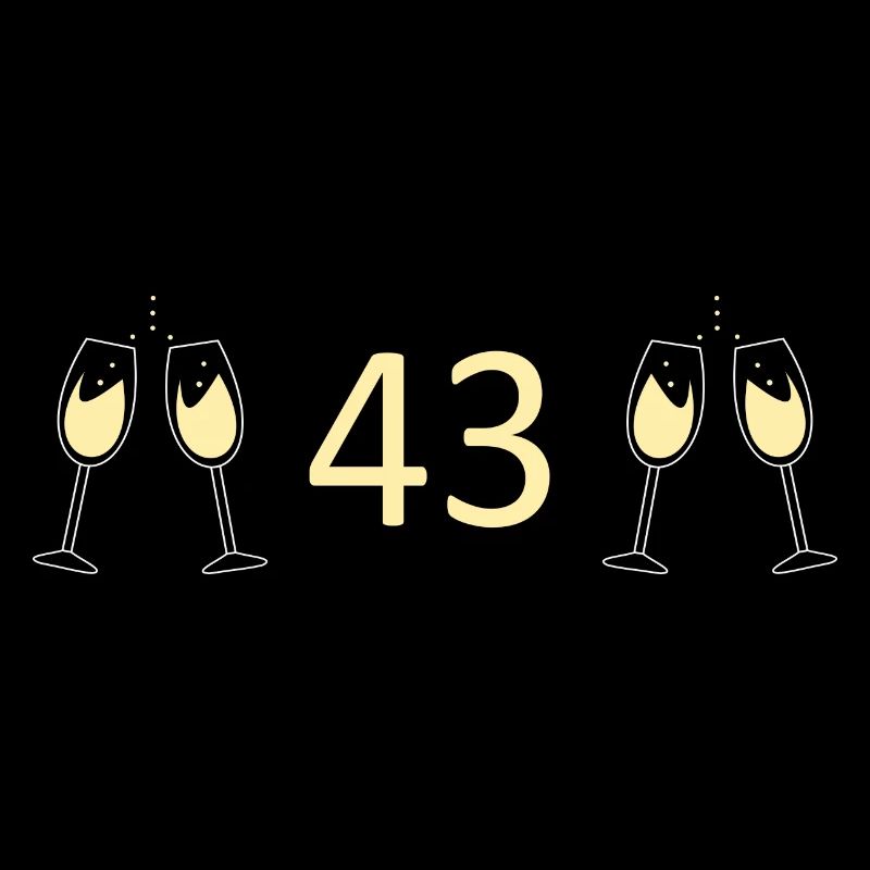 43e anniversaire 43 ans 43 ans numéro 43