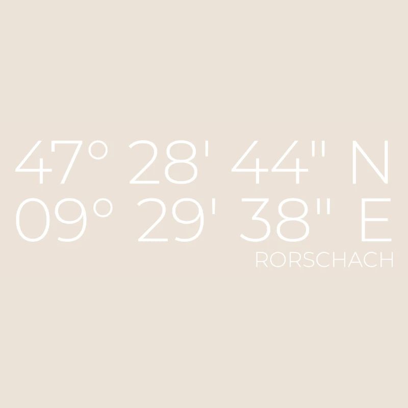 Coordinates Rorschach, Switzerland