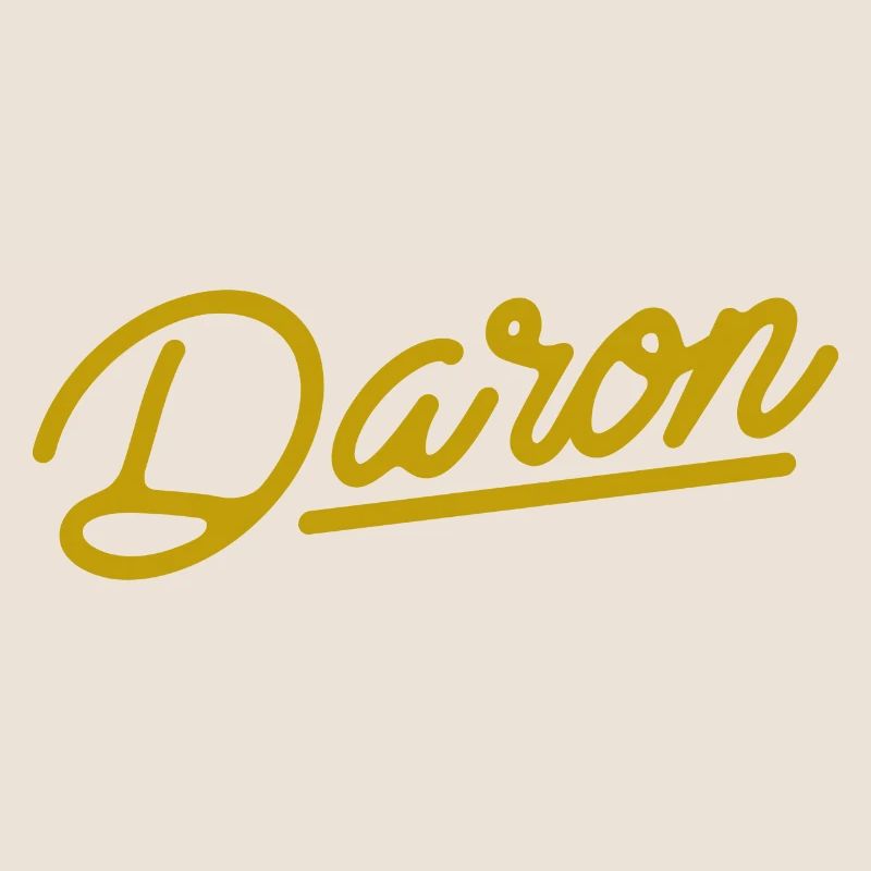 Daron (in gold) - calligraphy