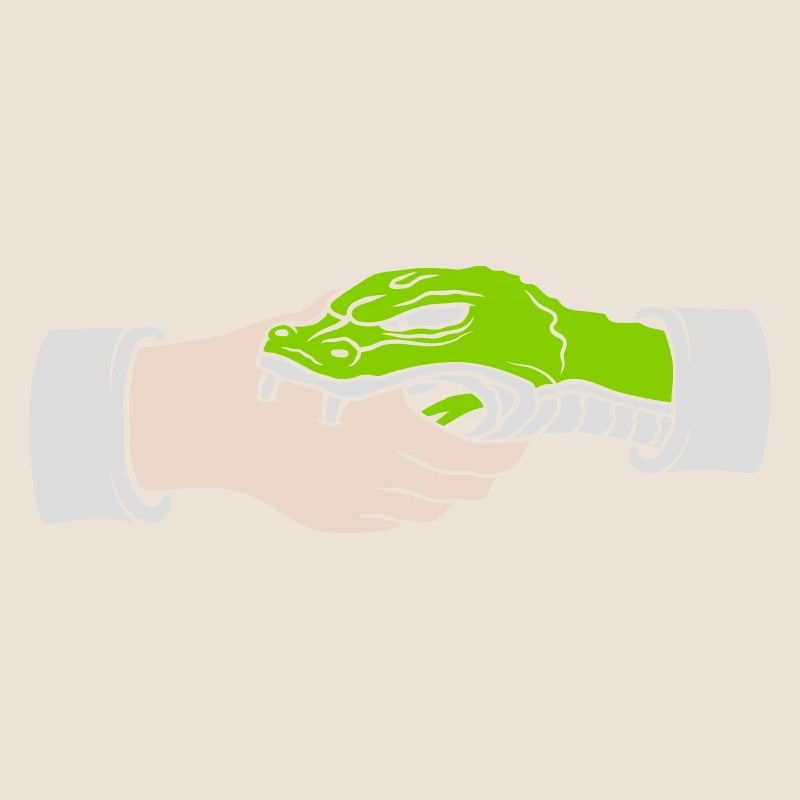 Greeting Handshake Snake Bites