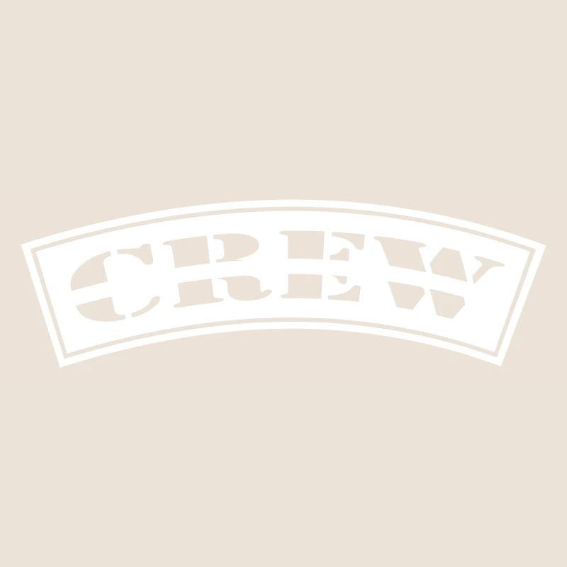 Crew Curved Design Patch