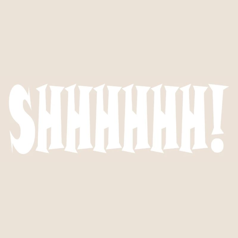 Chut ! Typographie minimaliste