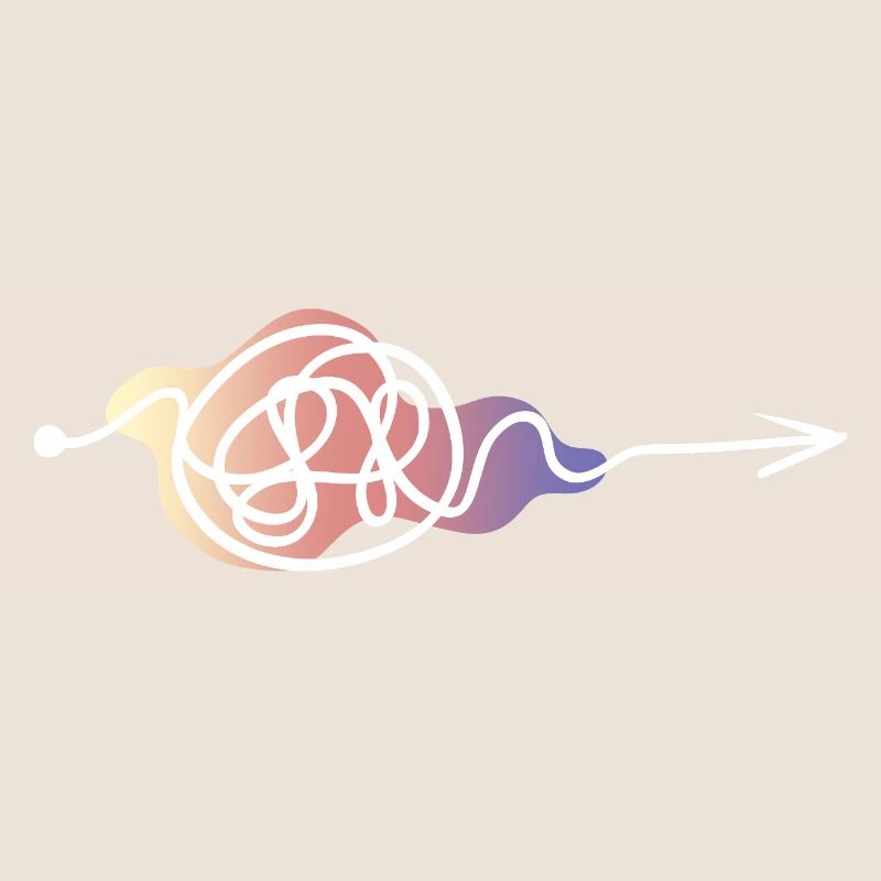 Pastelllinien Pfeildesign