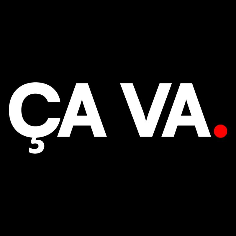 ÇA VA | Expression humour minimaliste