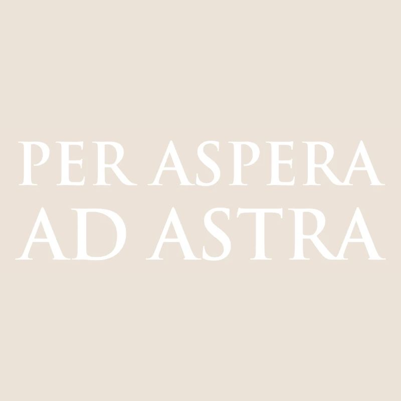 Conception typographique selon Aspera Ad Astra