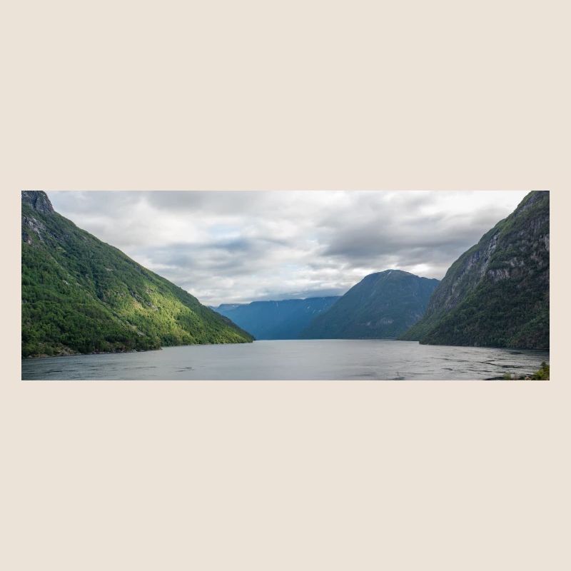Landscape near Hellesylt Harbor in Hellesylt