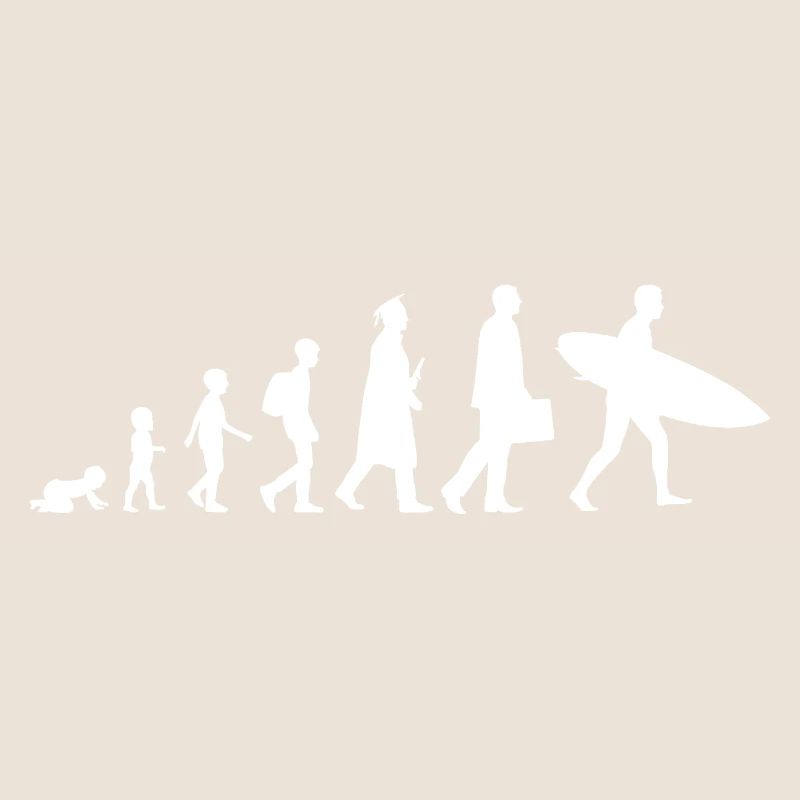 Evolution of a surfer