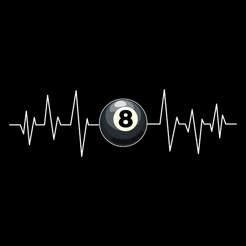 Billard Herzschlag Linie Queue Sport Lustig Pool