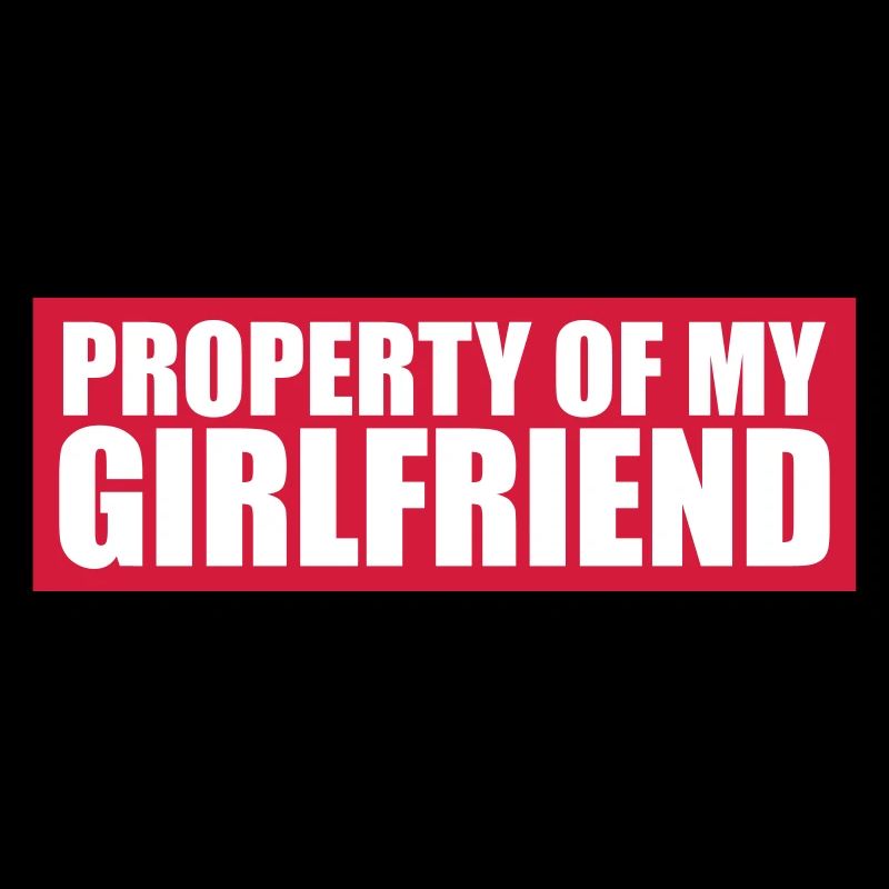 shield warning caution note property of my girl