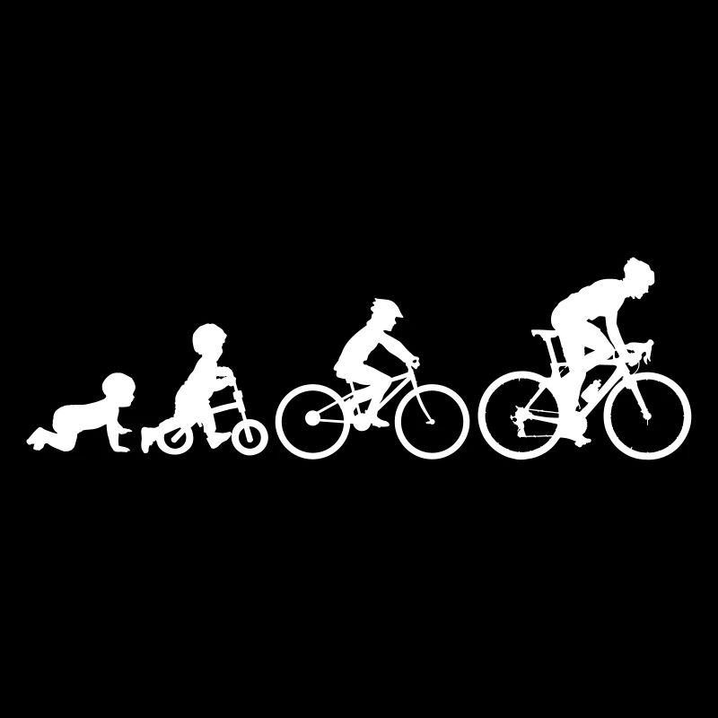 Cyclist Evolution Bicycle Biker Cyclist