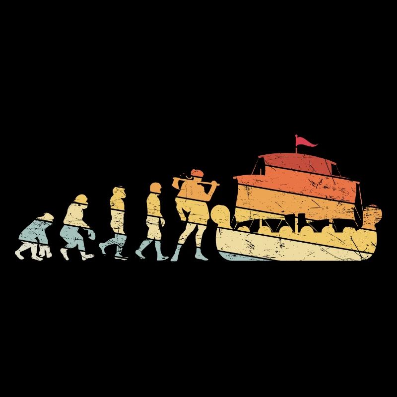 Evolution Design Affe Barbar Geschenk für Vikinger