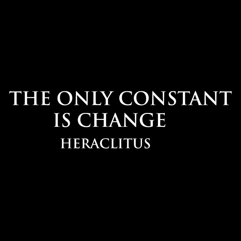 Heraclitus Quote Artistic Typography