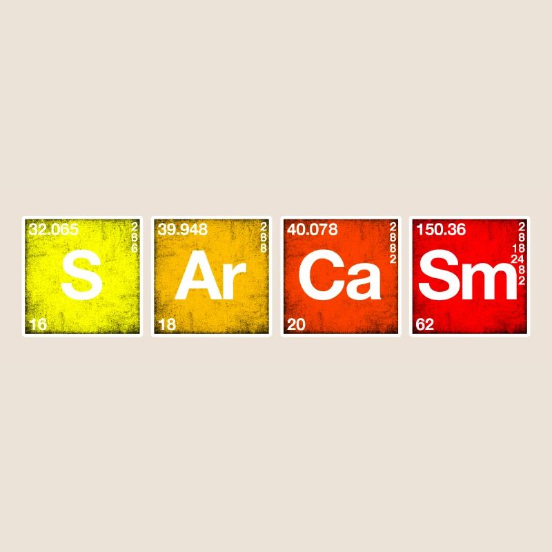 Sarkasmus Periodensystem der Elemente PSE Chemie