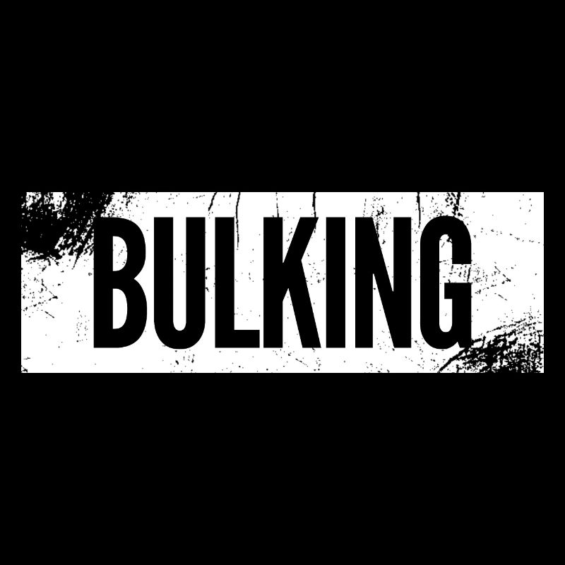 BULKING simple gym vintage Grunge white