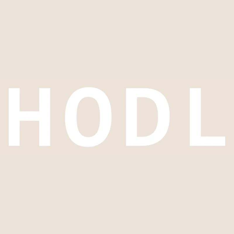 HODL, small, white