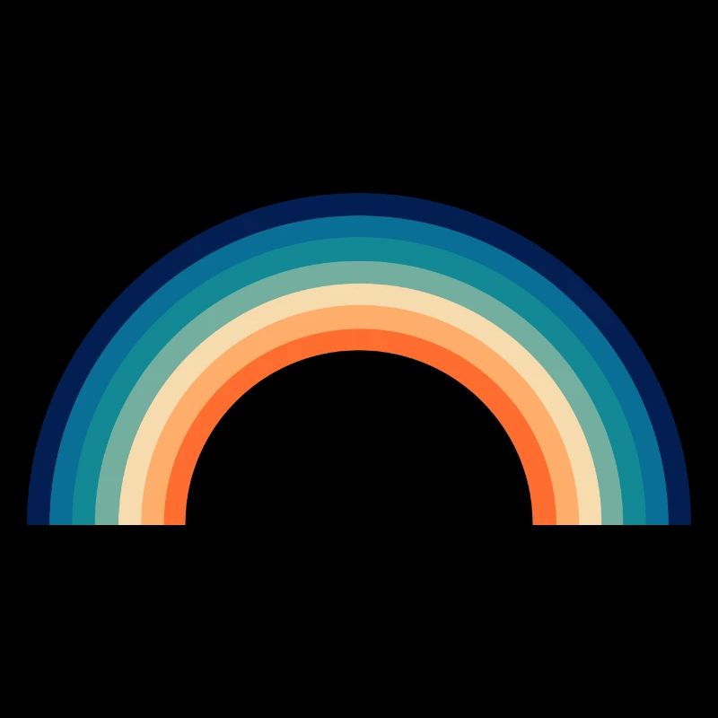 Regenbogen Kinder retro