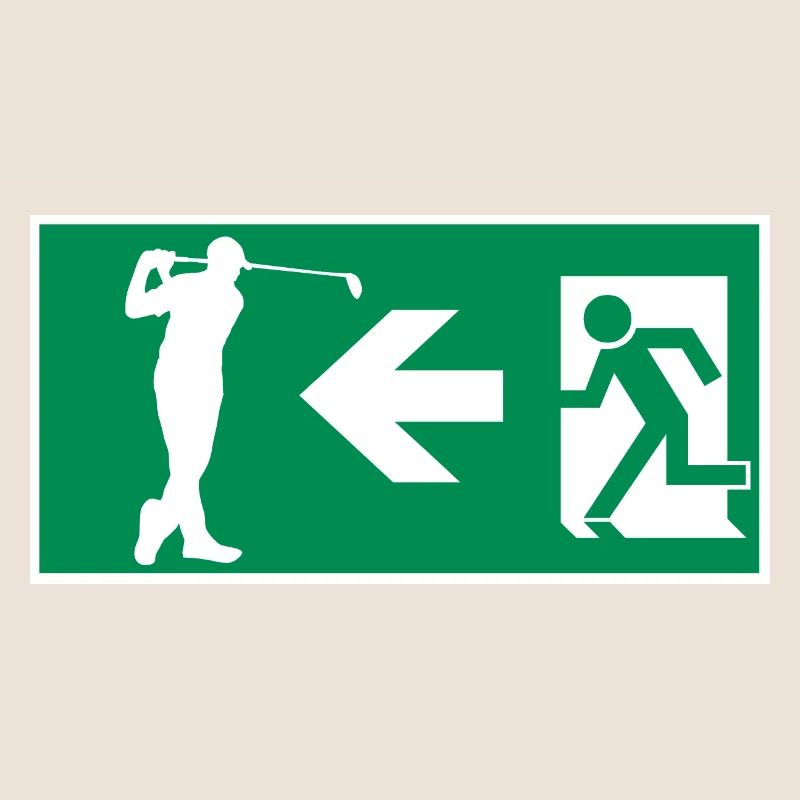 Emergency exit to golf course Golf Hobby Design