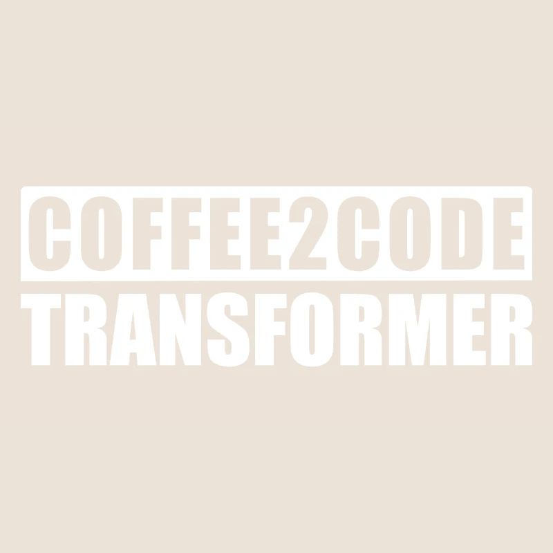 Kaffee 2 Code Transformer Programmierer IT Shirt