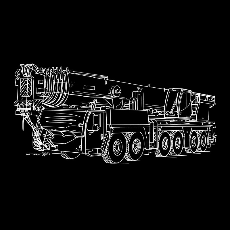 Mobile crane LTM1300 white