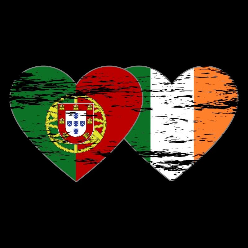 Portugal Irlande Drapeau utilisé
