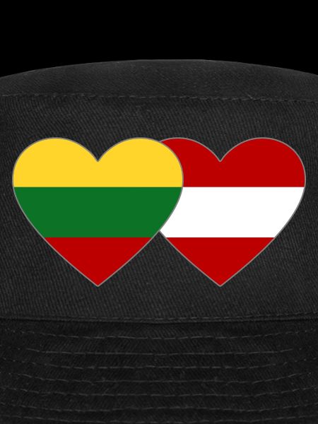 Lithuania Austria Flag Heart