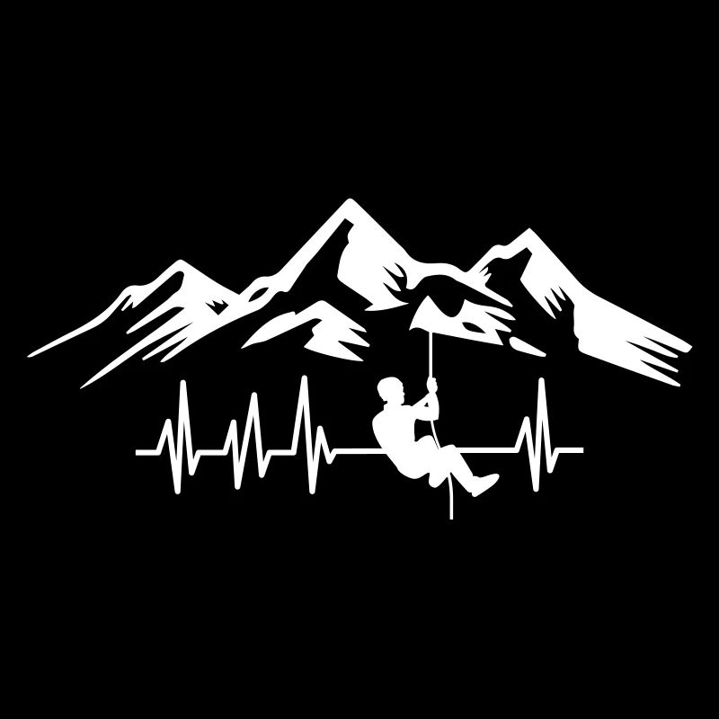 Bergsteiger Herzschlag Berg Berge Bergsteigen EKG