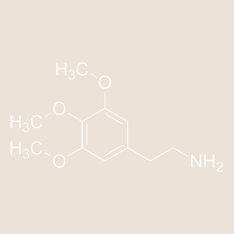 Mescalin Meskalin Strukturformel