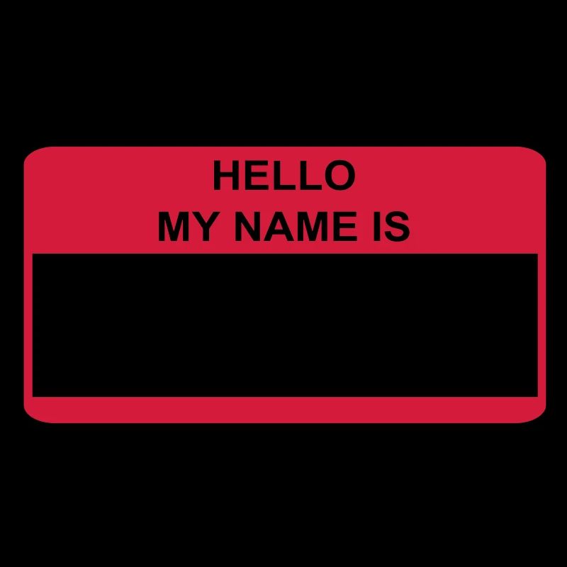 HELLO MY NAME IS Geschenkidee