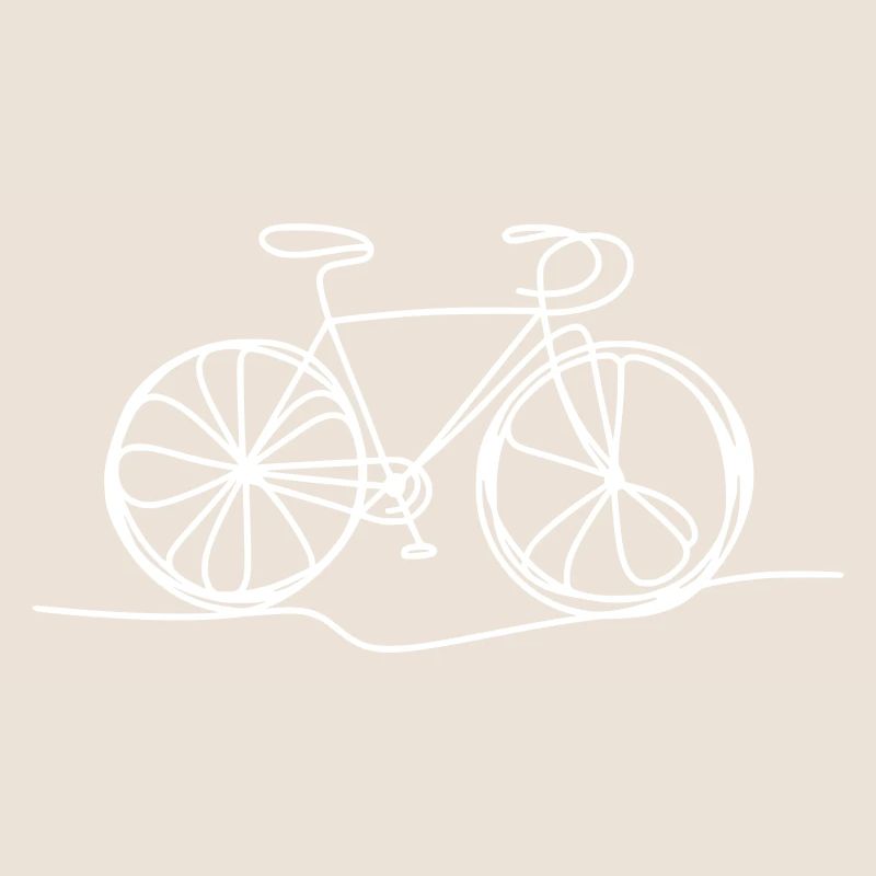 Bicycle in a line
