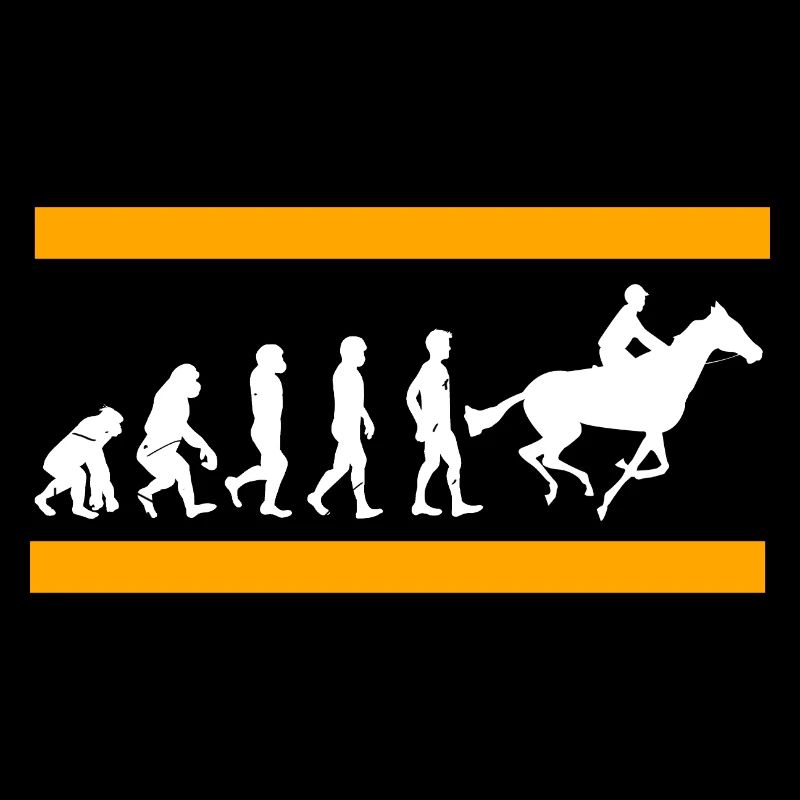 L’évolution humaine se termine dans la gloire des courses de chevaux